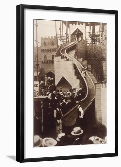 Slide at Sydenham, 1903-null-Framed Photographic Print