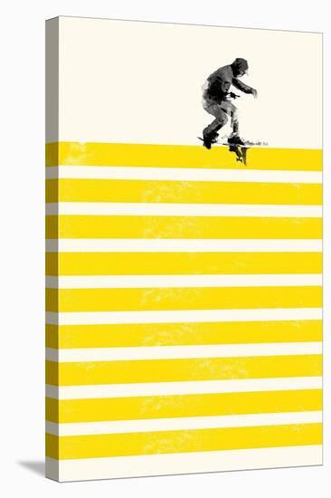 Slide in Stripes-Robert Farkas-Stretched Canvas