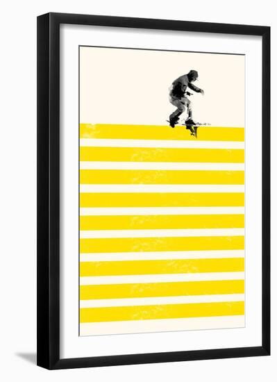 Slide in Stripes-Robert Farkas-Framed Art Print