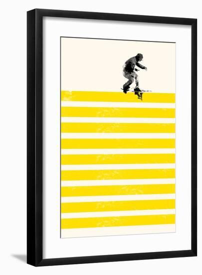 Slide in Stripes-Robert Farkas-Framed Art Print