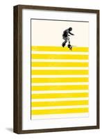 Slide in Stripes-Robert Farkas-Framed Art Print
