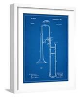 Slide Trombone Instrument Patent-null-Framed Art Print