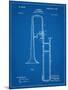 Slide Trombone Instrument Patent-null-Mounted Art Print