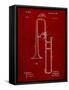 Slide Trombone Instrument Patent-Cole Borders-Framed Stretched Canvas