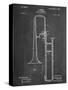 Slide Trombone Instrument Patent-null-Stretched Canvas