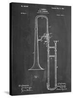 Slide Trombone Instrument Patent-null-Stretched Canvas