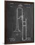 Slide Trombone Instrument Patent-null-Framed Art Print