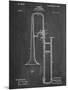 Slide Trombone Instrument Patent-null-Mounted Art Print