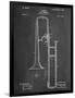 Slide Trombone Instrument Patent-null-Framed Art Print