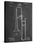 Slide Trombone Instrument Patent-null-Stretched Canvas