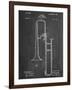 Slide Trombone Instrument Patent-null-Framed Art Print