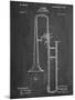 Slide Trombone Instrument Patent-null-Mounted Art Print