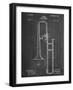 Slide Trombone Instrument Patent-null-Framed Art Print