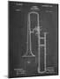 Slide Trombone Instrument Patent-null-Mounted Art Print