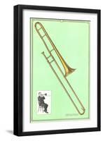 Slide Trombone-null-Framed Art Print