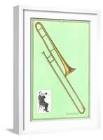 Slide Trombone-null-Framed Art Print