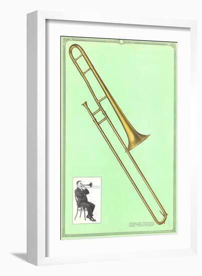 Slide Trombone-null-Framed Art Print