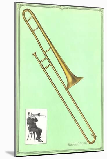 Slide Trombone-null-Mounted Art Print