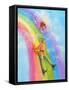 Sliding Down the Rainbow-Judy Mastrangelo-Framed Stretched Canvas