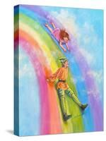 Sliding Down the Rainbow-Judy Mastrangelo-Stretched Canvas