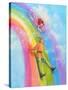 Sliding Down the Rainbow-Judy Mastrangelo-Stretched Canvas