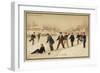 Sliding on the Ice-null-Framed Giclee Print