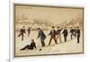 Sliding on the Ice-null-Framed Giclee Print