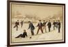 Sliding on the Ice-null-Framed Giclee Print