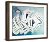 Slight Tension, 1935-Wassily Kandinsky-Framed Giclee Print