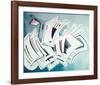 Slight Tension, 1935-Wassily Kandinsky-Framed Giclee Print