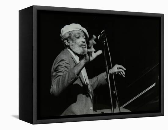 Slim Gaillard on the Piano at the Forum Theatre, Hatfield, Hertfordshire, 1986-Denis Williams-Framed Stretched Canvas