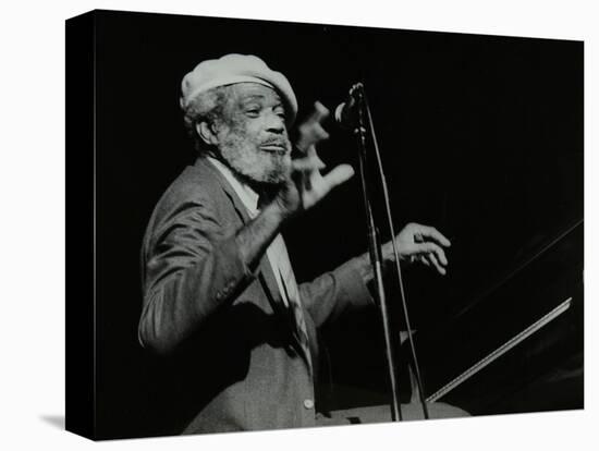 Slim Gaillard on the Piano at the Forum Theatre, Hatfield, Hertfordshire, 1986-Denis Williams-Stretched Canvas