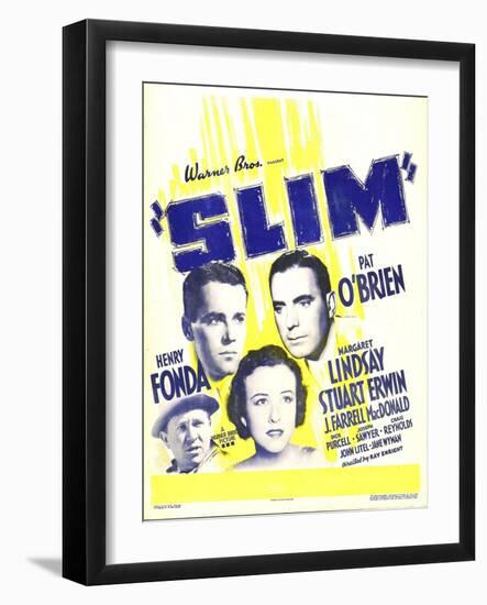 SLIM-null-Framed Art Print