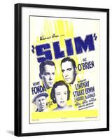 SLIM-null-Framed Art Print