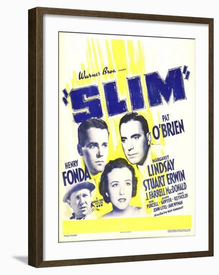 SLIM-null-Framed Art Print