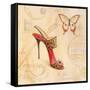 Sling Back Stiletto-Angela Staehling-Framed Stretched Canvas