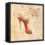 Sling Back Stiletto-Angela Staehling-Framed Stretched Canvas