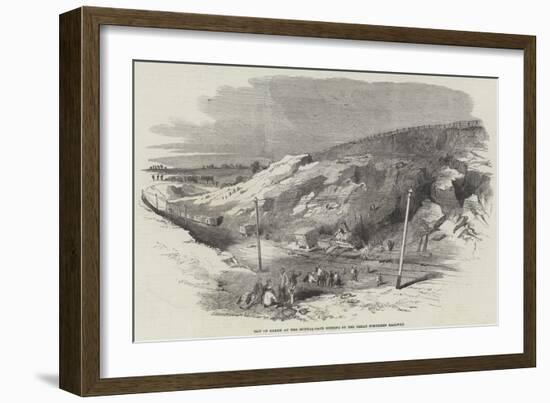 Slip of Earth at the Spittal-Gate Cutting of the Great Northern Railway-null-Framed Giclee Print