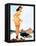 Slip Off Shore Pin-Up 1944-Gil Elvgren-Framed Stretched Canvas