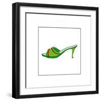 Slip on High Heeled Shoe-null-Framed Giclee Print