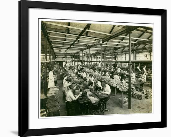 Slipper Manufacture, Long Meadow, 1923-English Photographer-Framed Photographic Print