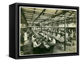 Slipper Manufacture, Long Meadow, 1923-English Photographer-Framed Stretched Canvas