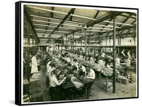 Slipper Manufacture, Long Meadow, 1923-English Photographer-Framed Stretched Canvas