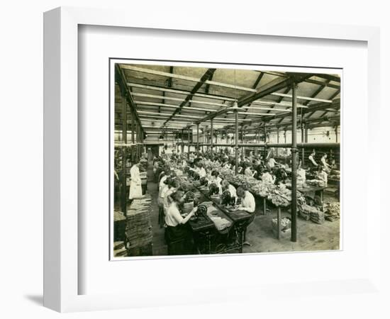Slipper Manufacture, Long Meadow, 1923-English Photographer-Framed Photographic Print