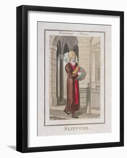 Slippers, Cries of London, 1804-William Marshall Craig-Framed Giclee Print