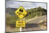 Slippery When Frosty Sign-null-Mounted Photographic Print