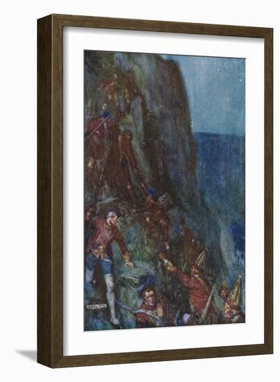 Slipping and Stumbling, the Men Went On-Joseph Ratcliffe Skelton-Framed Giclee Print