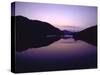 Sliver of Moon Hanging over Cheat River-John Dominis-Stretched Canvas