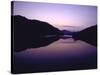 Sliver of Moon Hanging over Cheat River-John Dominis-Stretched Canvas