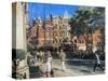 Sloane Square (Oil on Canvas)-Richard Foster-Stretched Canvas